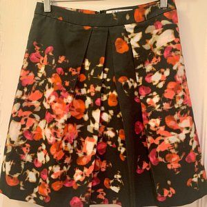 L.K. Bennett Leticia Floral Silk Skirt Like New